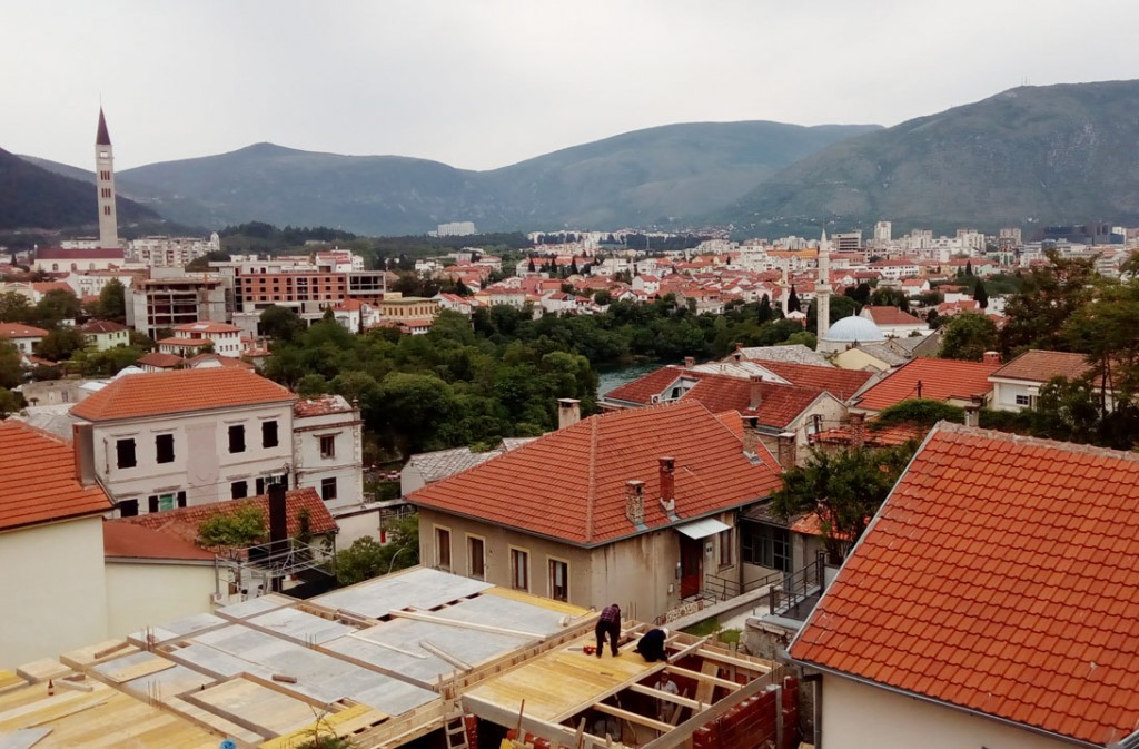 A view of Mostar city from my hotel.
