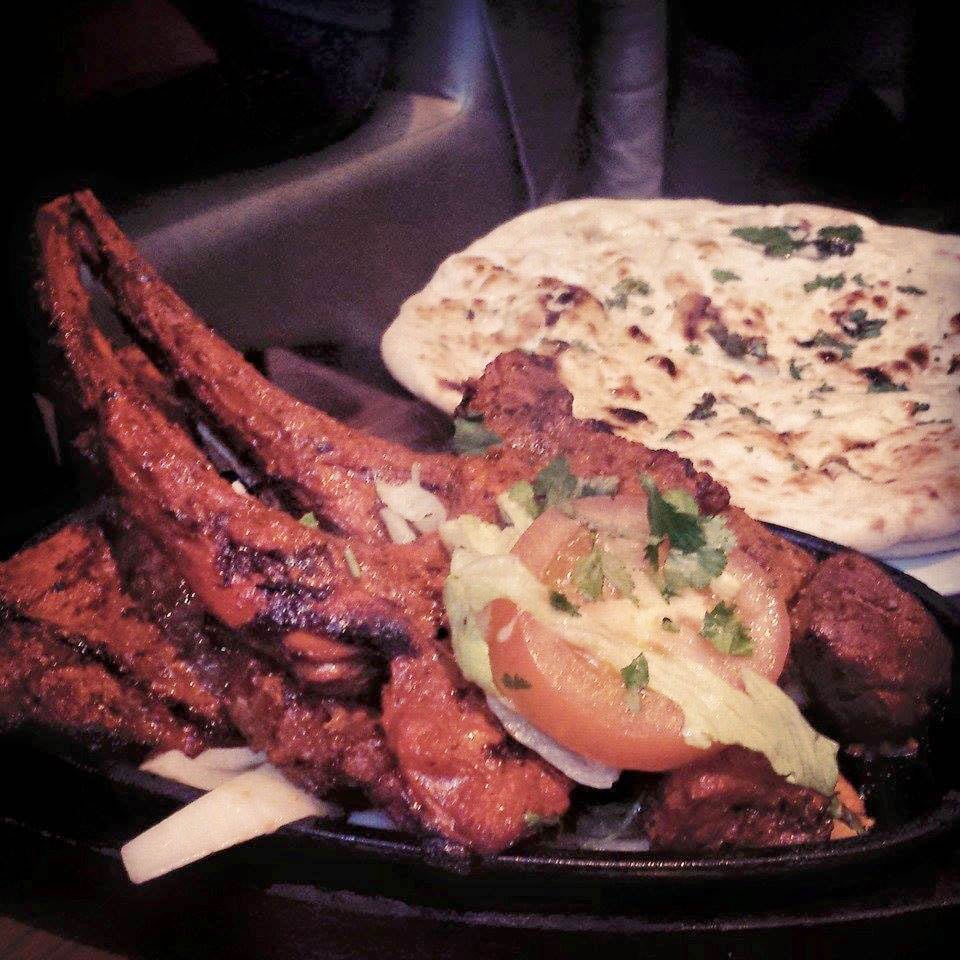 Delicious tandoori lamb chops at Tayyabs in Whitechapel.