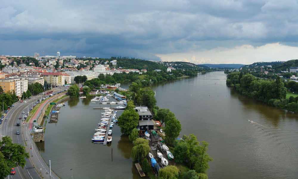 A view from Vysehrad.