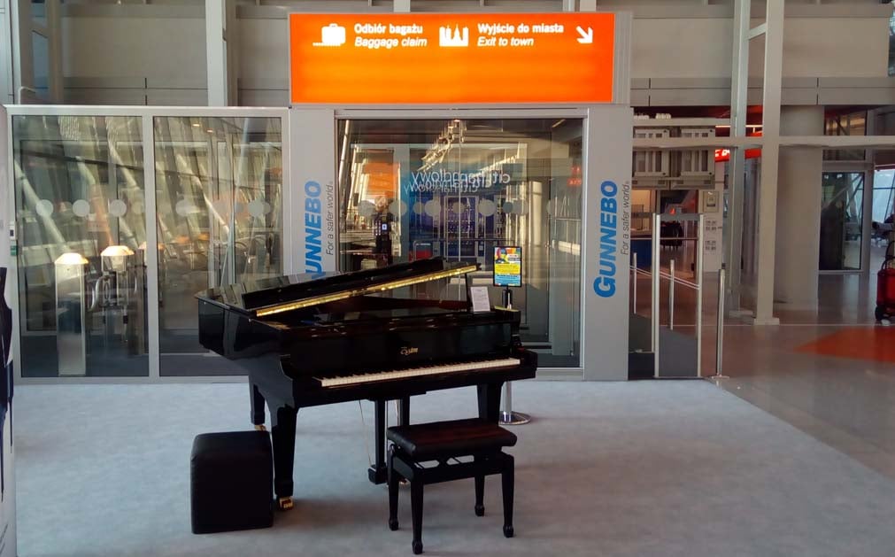 Chopin Music Spot at Warsaw Chopin Airport.