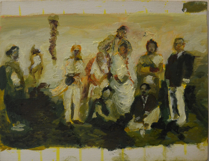 Deliberating at the beach by Veera Rustomji.