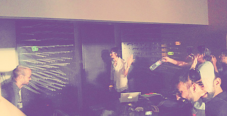 Tollcrane, seen above, playing a show in Karachi. 