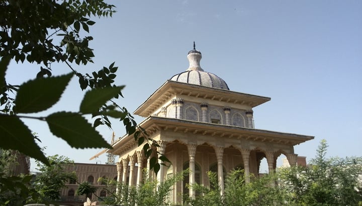 The tomb of Aman-un-Nisa who was a Yarkand royal wife, a poetess and a musician.