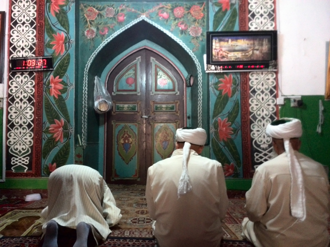 Imams at the Maulana Arshad-ud-din Mosque in Kucha.