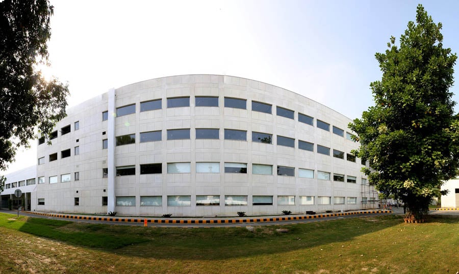 The newly constructed building. 