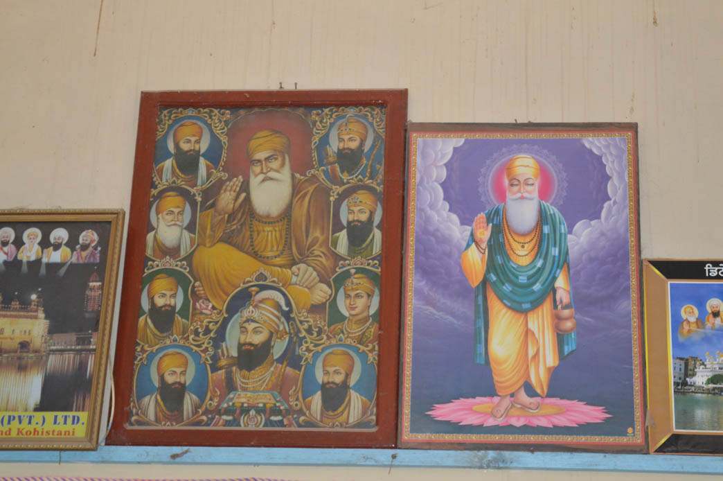 Guru Nanak and other Sikh Gurus.