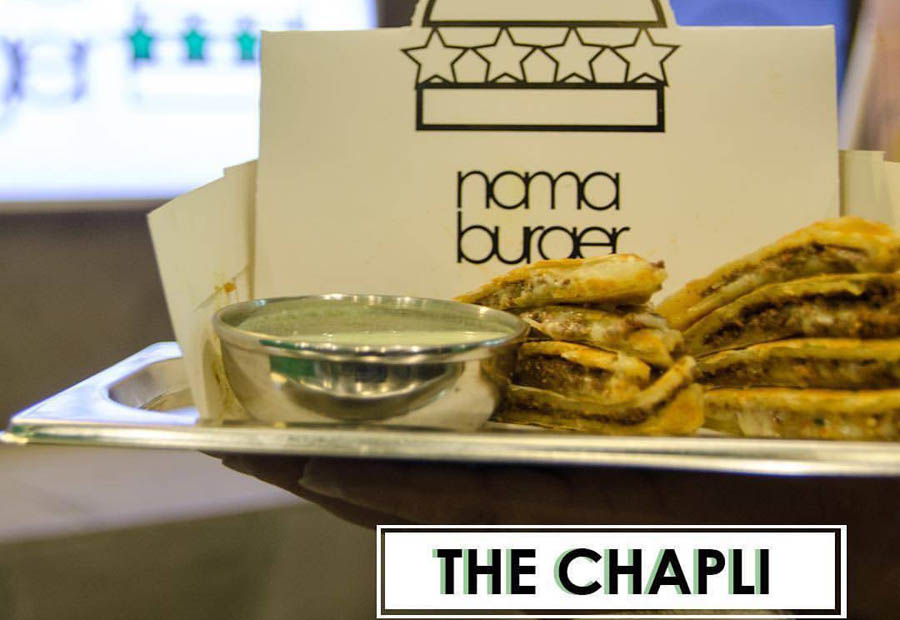 The unbeatable combination of chapli patty and special Nama chutney is hard to resist.