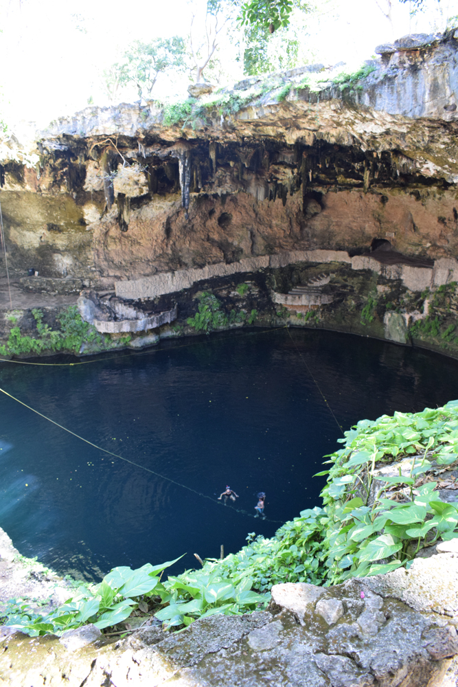 Cenote Zaci is in the middle of Valladolid city