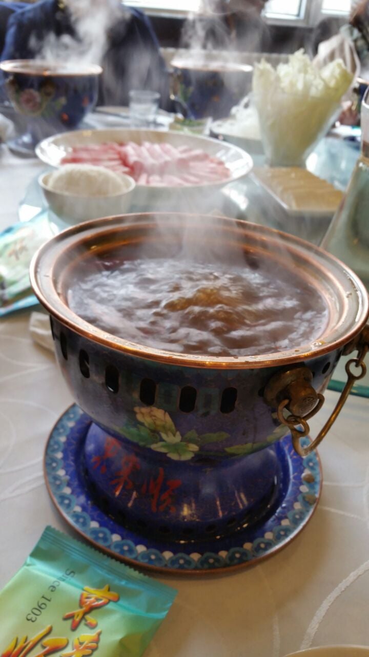 Mongolian hot pot.