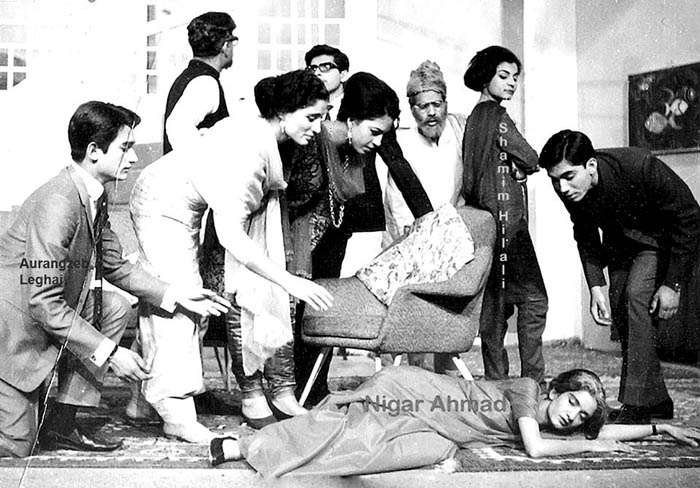 A stage play in Government College Lahore, 1966-67.