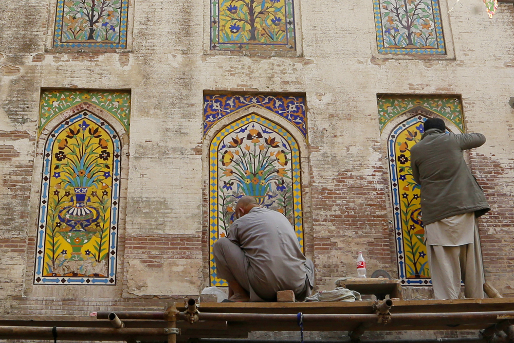 Restoration work in progress.