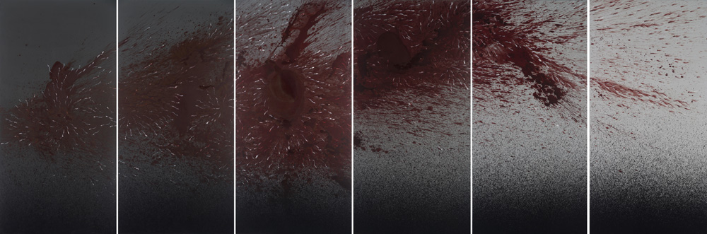 See How the Dark of Night is Red -- Imran Qureshi,