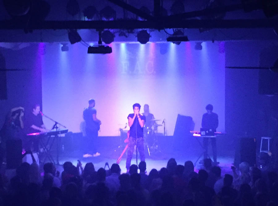 The 70’s Cover Band at Fabrica - this is one of the many themed rooms in the club.