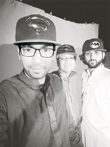 Ahmed Zawar, Anwaar Ahmed and Qumber Kazmi make up the music group ESharp.  