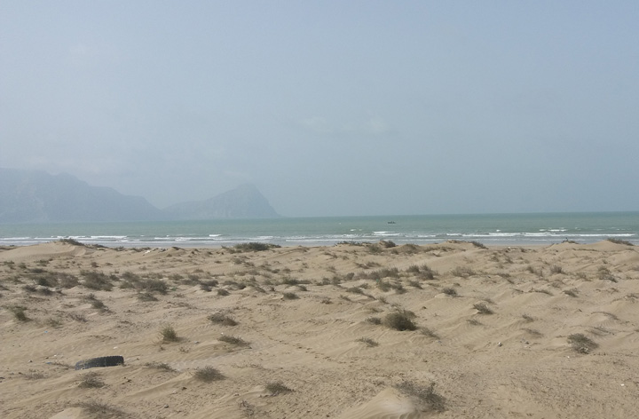Golden sands, emerald green waters and queer hills in the distance signify Ormara's pristine beaches.