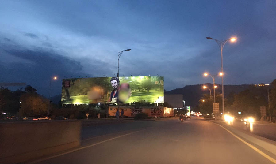 Boards that hide the hills.