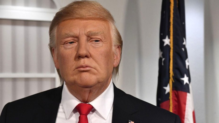 Wax sculpture of Trump at the Madame Tussauds.