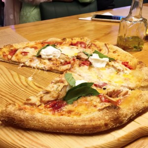 There’s a whole science behind the quality of pizzas at Rina’s - the pivot being that the chef has trained in Italy and imports Italian wheat and ingredients for her pizzas - but whatever the reason, they are divine.