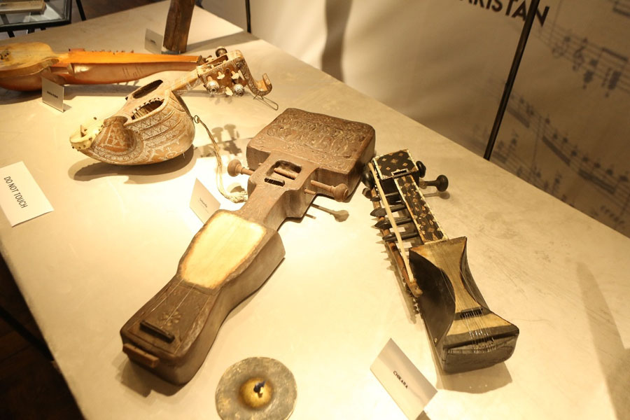 Instruments on display