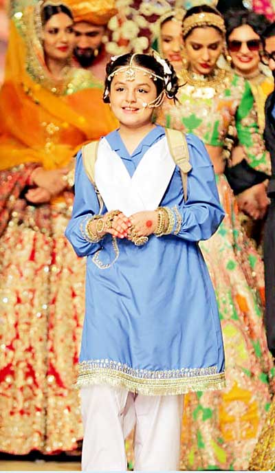 Ali Xeeshan: His last couture collection &lsquo;Khamoshi&rsquo; spoke about the silent suffering of underage brides and now, with &lsquo;Bridal Uniform&rsquo; he asks society to allow young girls uniforms instead of pushing them into early, unwanted marriages. 