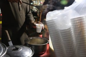 Plain tea is sold for Rs20 in ceramic cups, if you’re having it at the spot, or Rs25, if you would like takeaway in  disposable cups. 
