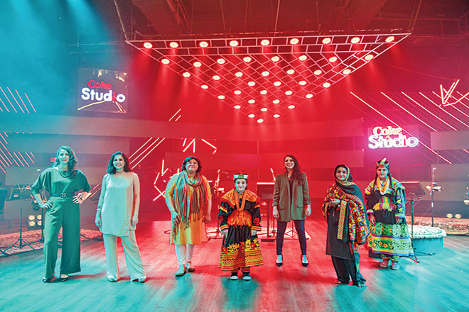 The women of &lsquo;Main Irada&rsquo;: Wajiha, Mehr, Haniya, Amrina, Rachel, Shamu Bai and Ariana.