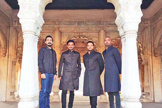 Mughal-e-Funk features an accomplished group of musicians such as (L-R) Farhan Ali, Rufus Shehzad, Rakae Jamil and Kami Paul. The group made its Coke Studio debut this season with the song, 'Aurangzeb'. 