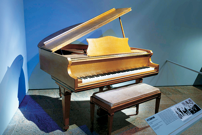 Jerry Lee Lewis’ Golden Baby Grand Piano. 