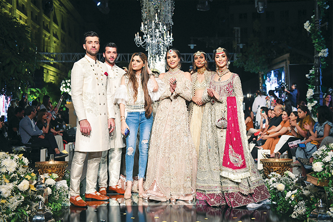 Shehla Chatoor has - in over two decades - emerged as one of the top bridal couturiers in the country and this collection, Aks, reflected well upon the craft she has perfected.