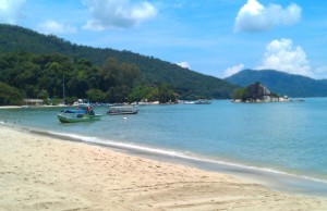 Public and private: Batu Ferringhi beach