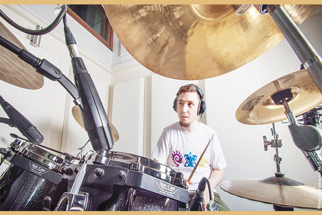 Istvan Csabai, video producer at A for Aleph and drummer for The D/A Method. 
