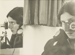 Ilse Bing, Self-portrait with Leica.
