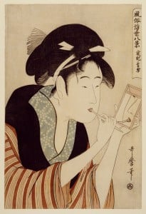 Kitagawa Utamaro. Woman Brushing Her Teeth