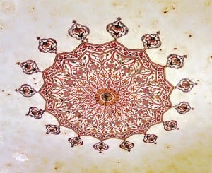Artwork inside the tomb.