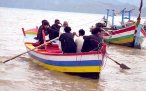 A boat capsized last week in Tarbela Lake near Keh village of Haripur.