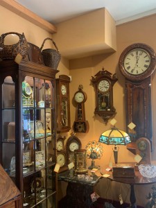 Solvang Antiques features retired antique clocks and paintings among other things.