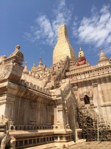Ananda Temple in Bagan. This masterpiece of architecture was constructed in 1090.