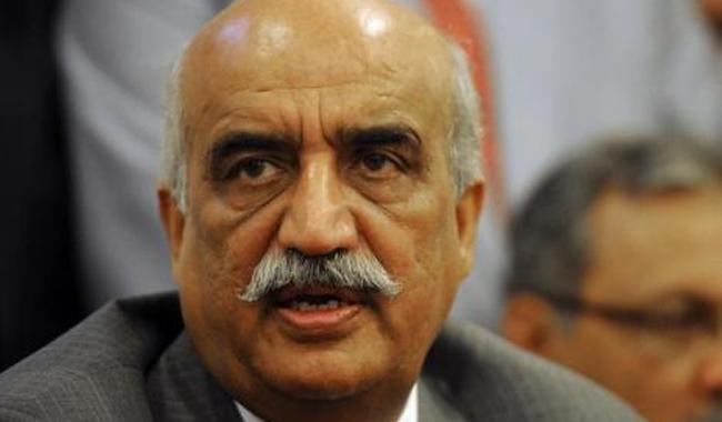 Khursheed Shah condemns PML-N's actions in Azad Kashmir