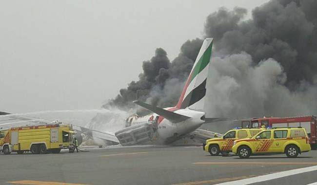 Emirates airline flight crash-lands at Dubai airport - Govt media office