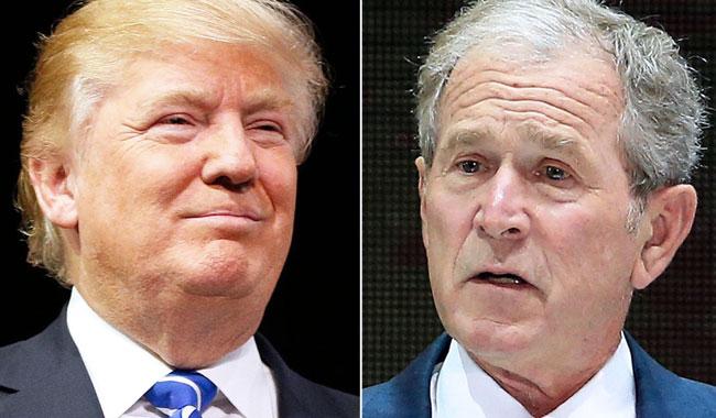 Bush tacitly criticises Trump's 'Muslim ban', media policy