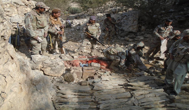 Huge cache of arms recovered from terror den in Kahan
