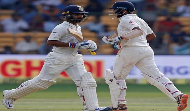 Pujara, Rahane keep India afloat in second test