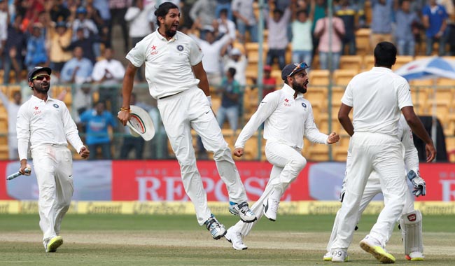 India beat Australia by 75 runs to level series at 1-1