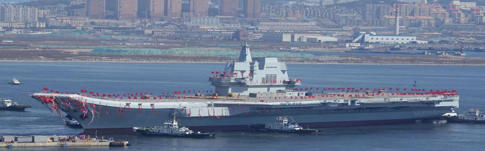 China launches first domestically-built aircraft carrier