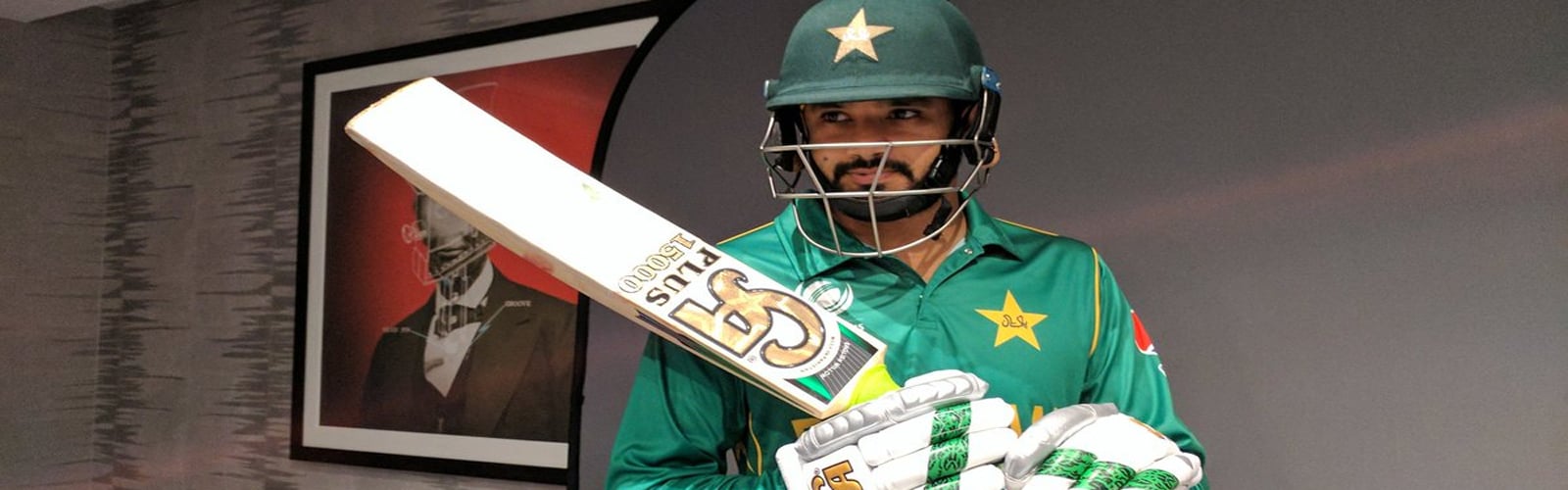 See photos of Pakistan Team bat signing and headshots in new kit