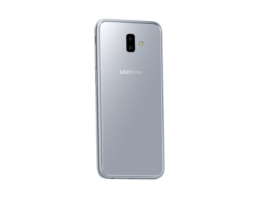 Samsung Galaxy J6 Plus back-side perspective Gray