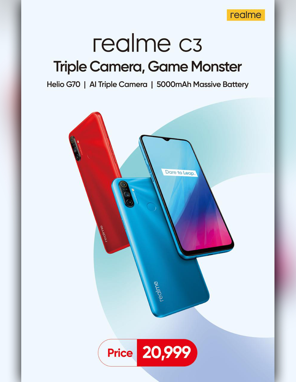 Realme C3 — Triple Camera, Game Monster