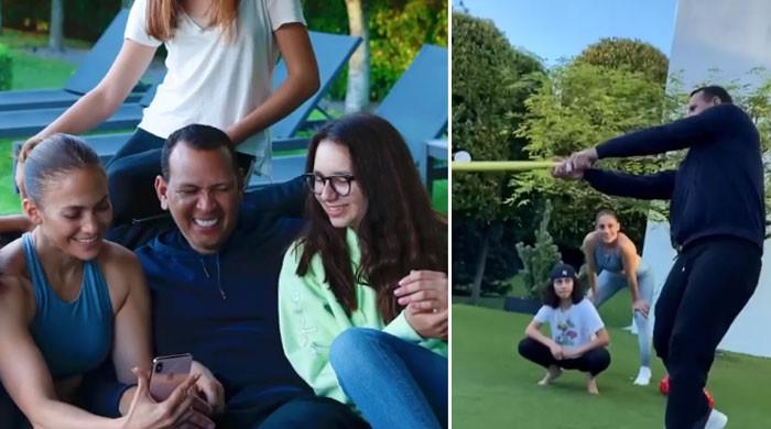 Jennifer Lopez, Alex Rodriguez enjoy 'dream day' quarantining with kids: Video