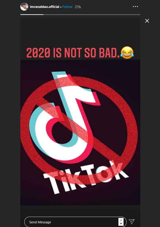 Tv Actor Imran Abbas Celebrates Tiktok Ban In Pakistan - is roblox banned in pakistan