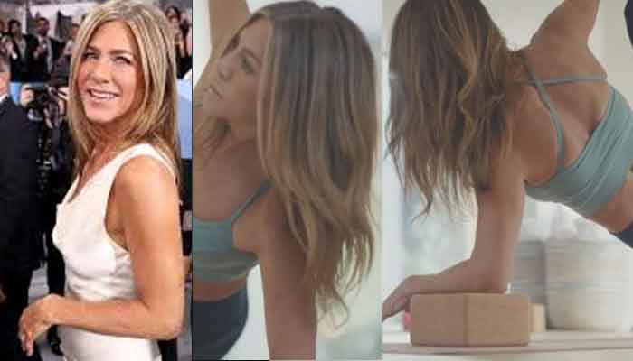 Jennifer Aniston shows off her stunning fitness in sports bodysuit during  workout